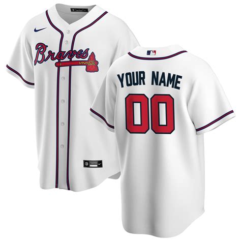 men's atlanta braves nike white home replica custom jersey|Atlanta Braves Nike Home Replica Team Jersey .